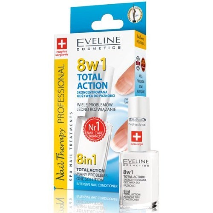 Eveline Nail Therapy Intensywna odżywka do paznokci 8w1 12ml