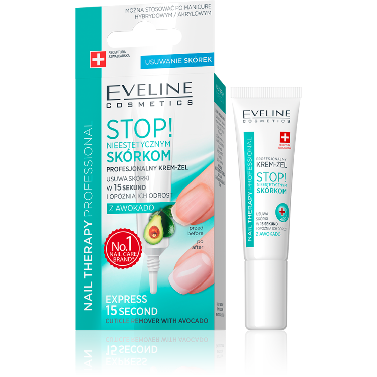 EVELINE COSMETICS ŻEL DO USUWANIA SKÓREK Z OLEJKIEM Z AWOKADO 12ml