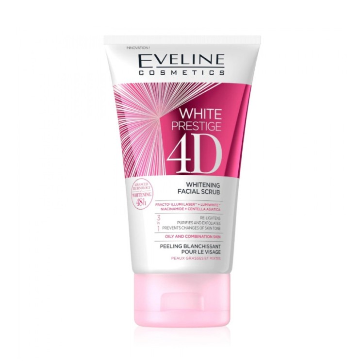 Eveline White Prestige 4D Wybielający Peeling Do Twarzy 150ml