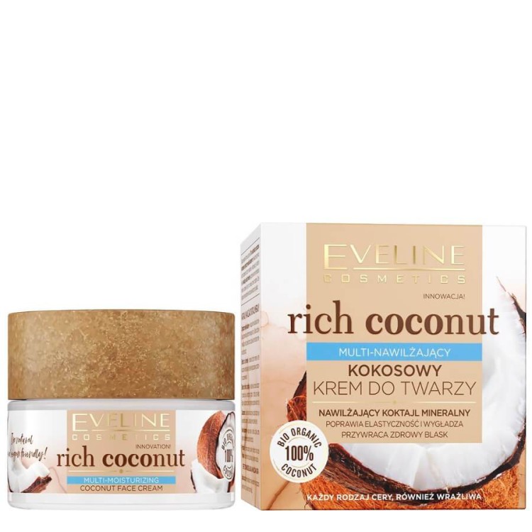 Eveline Rich Coconut Multi Nawilżający Krem Do Twarzy 50ml