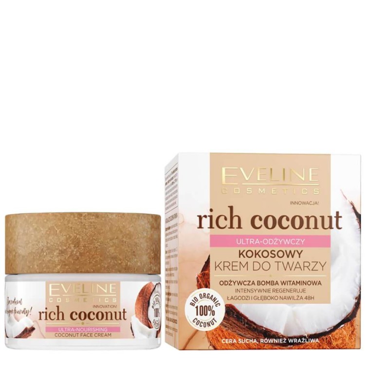 Eveline Rich Coconut Ultra Odżywczy krem do twarzy 50ml