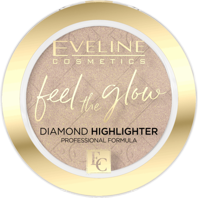 EVELINE FEEL THE GLOW DIAMOND ROZŚWIETLACZ DO TWARZY 02 BEACH GLOW 4,2g