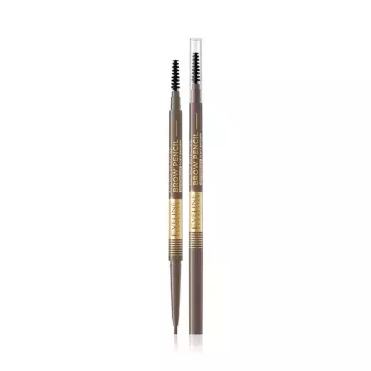 EVELINE MICRO PRECISE BROW PENCIL Ultraprecyzyjna kredka do brwi 02 SOFT BROWN