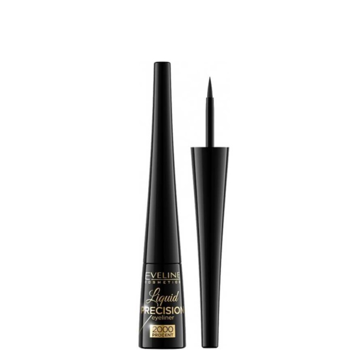 Eveline Liquid Precision Czarny Eyeliner Wodoodporny