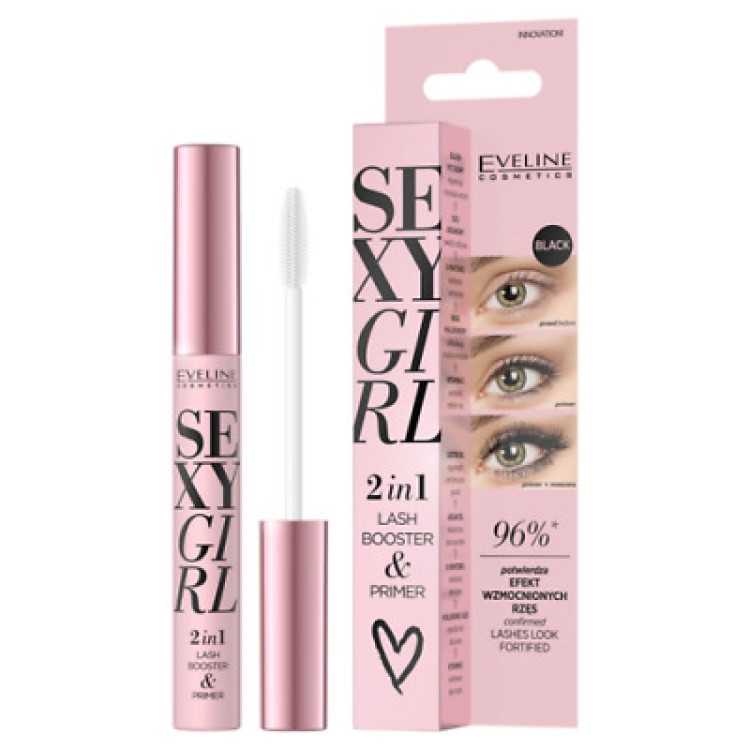 EVELINE SEXY GIRL 2W1 Odżywka  i baza pod tusz do rzęs  10ml