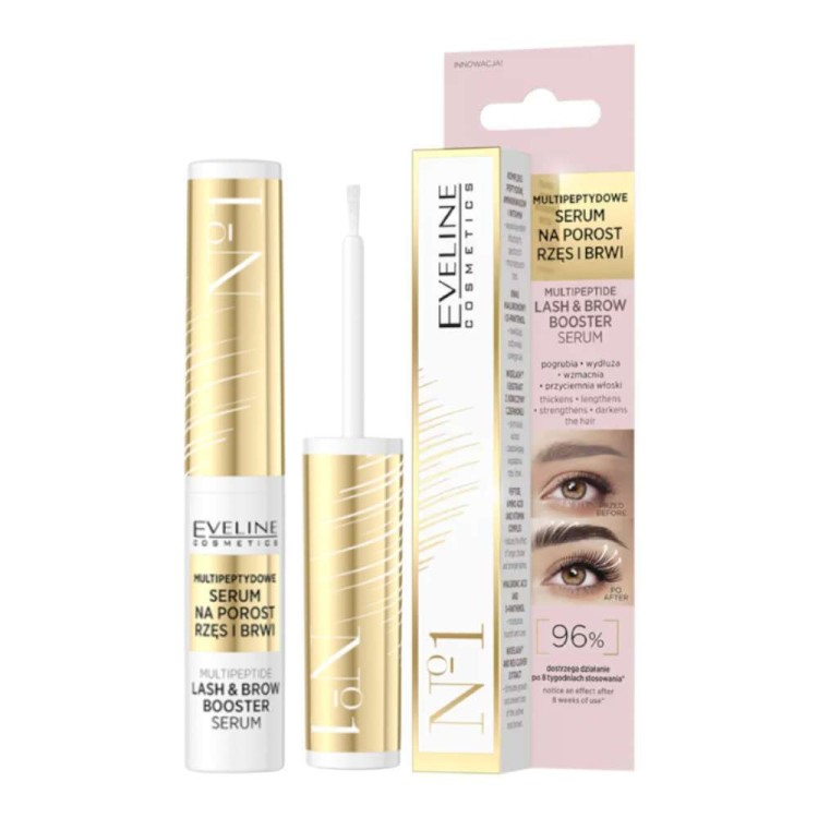 EVELINE Multipeptydowe serum na porost rzęs i brwi LASH & BROW BOOSTER, 4ml