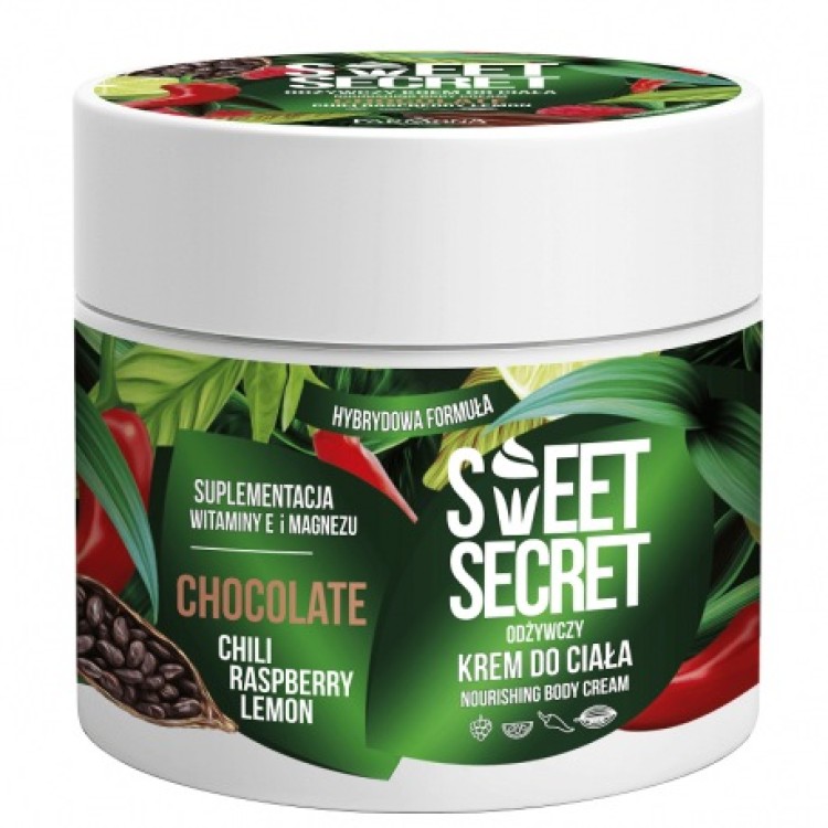 FARMONA SWEET SECRET Odżywczy hybrydowy krem do ciała CZEKOLADA Z CHILI I OWOCAMI 200ml