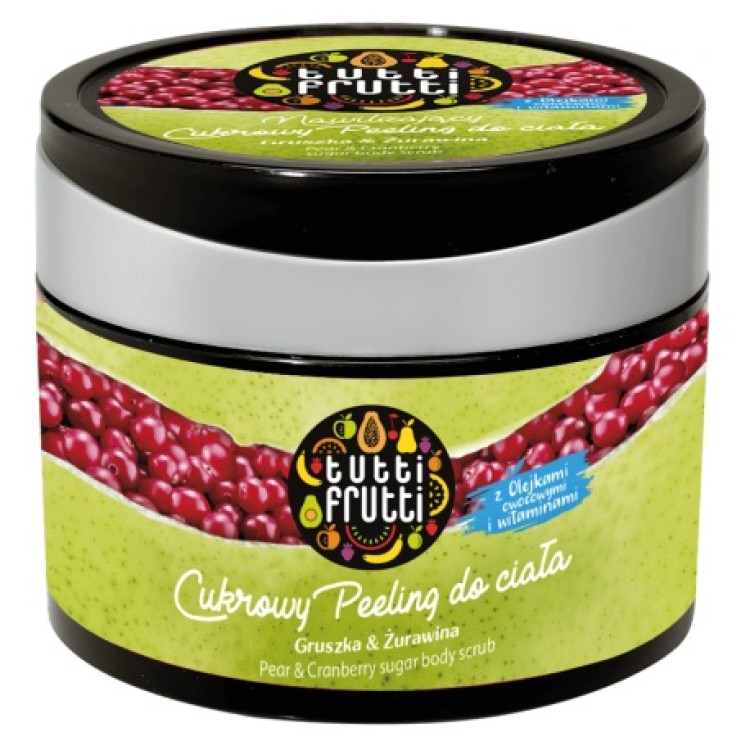 FARMONA TUTTI FRUTTI Gruszka & Żurawina cukrowy peeling do ciała 300g