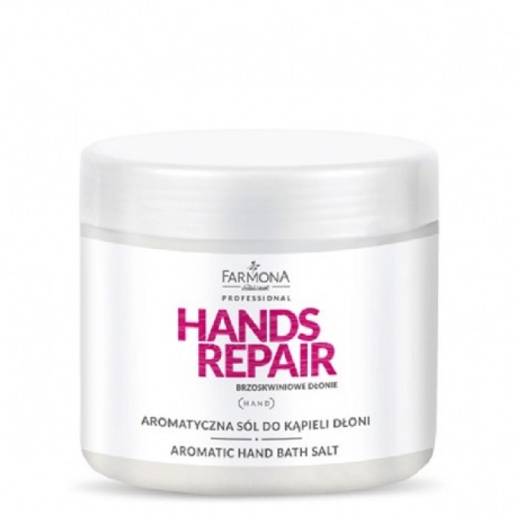 FARMONA PROFESSIONAL HANDS REPAIR Aromatyczna sól do kąpieli dłoni 500g