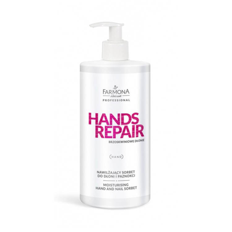 FARMONA PROFESSIONAL HANDS REPAIR Nawilżający sorbet do dłoni i paznokci 500 ml