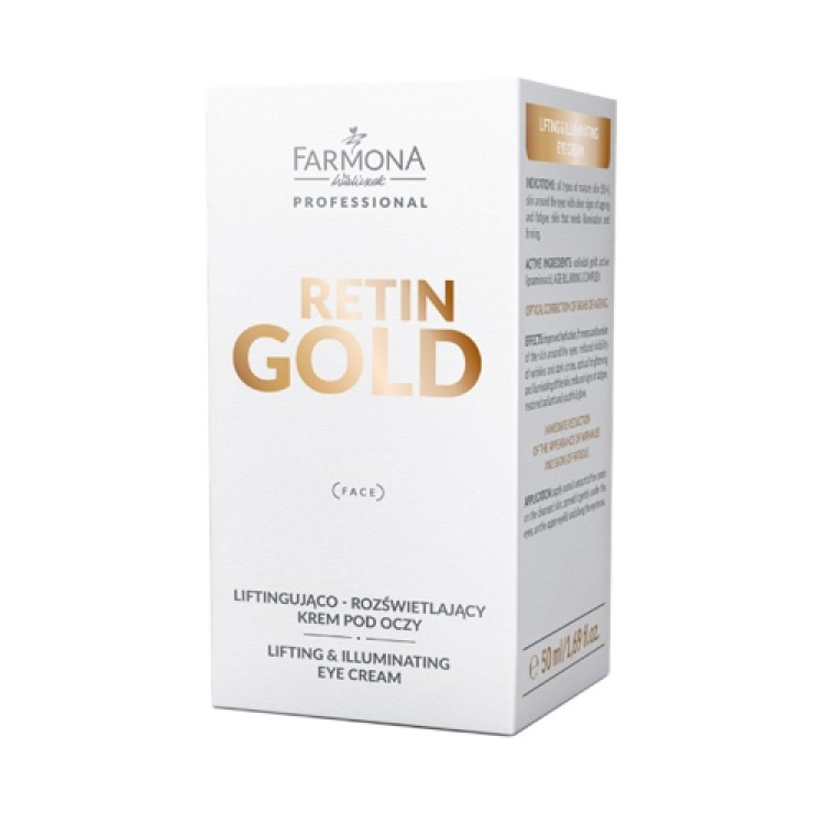 FARMONA PROFESSIONAL RETIN GOLD Liftingująco - rozświetlający krem pod oczy 50 ml