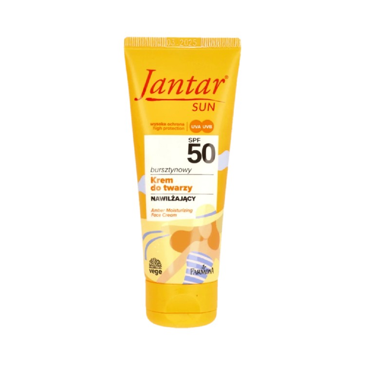 FARMONA JANTAR Sun krem do twarzy nawilżający, bursztynowy, SPF 50, 50ml