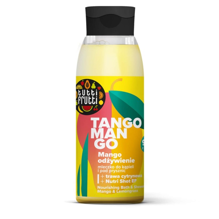 FARMONA TUTTI FRUTTI Odżywcze mleczko do kąpieli i pod prysznic Mango i trawa cytrynowa 400ml