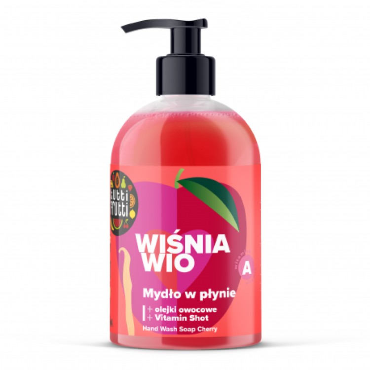 FARMONA TUTTI FRUTTI WIŚNIA WIO Mydło w płynie z olejkami owocowymi i witaminą A 500ml