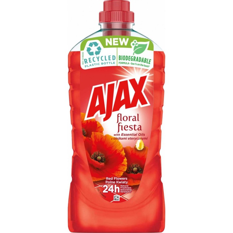 AJAX FLORAL FIESTA CZERWONE KWIATY 1L