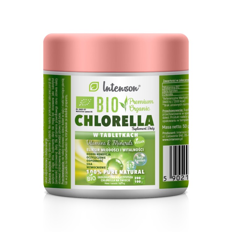 INTENSON Bio chlorella 200 tabletek