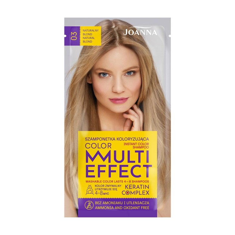 Joanna MULTI EFFECT Szamponetka koloryzujaca 03 NATURALNY BLOND 35 g