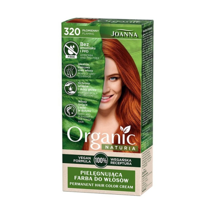 JOANNA ORGANIC VEGAN NR 320 PŁOMIENNY