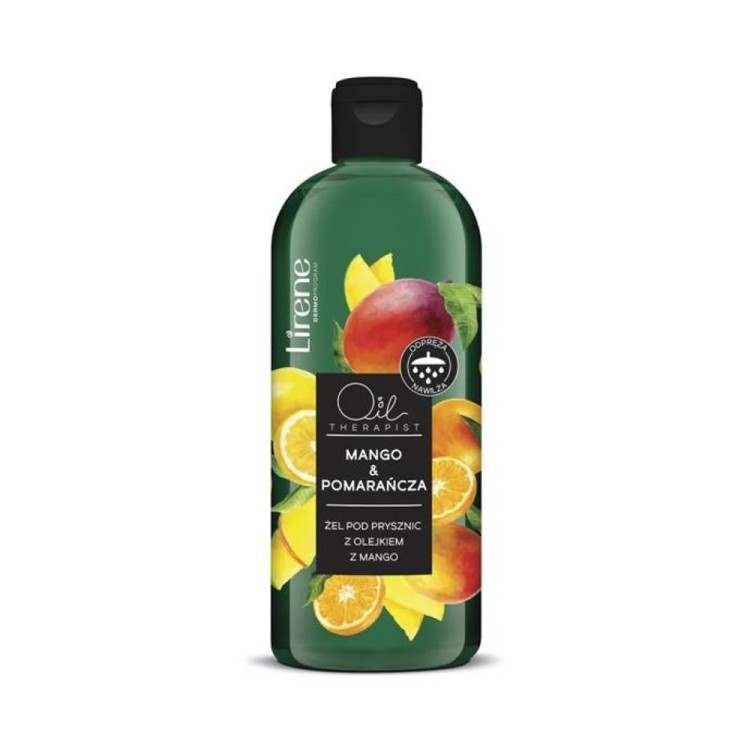 Lirene OIL THERAPIST Żel pod prysznic z olejkiem z mango MANGO & POMARAŃCZA 400 ml