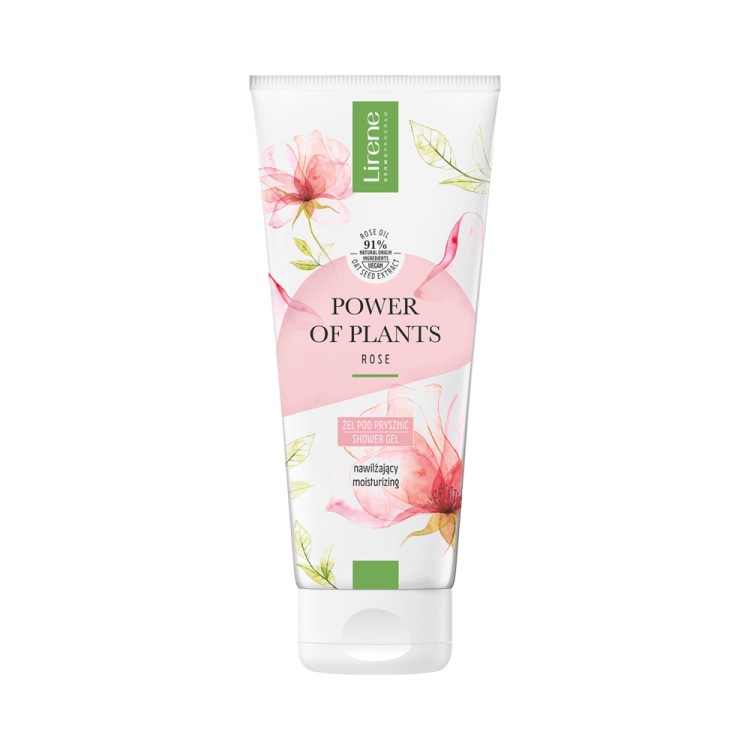 LIRENE POWER OF PLANTS NAWILŻAJĄCY ŻEL POD PRYSZNIC RÓŻA 200ml