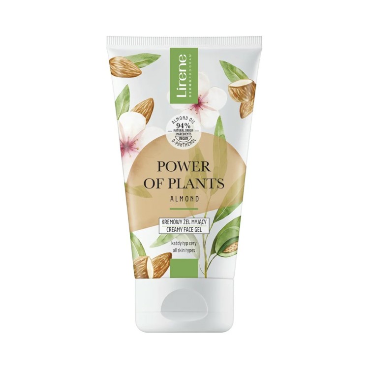 Lirene POWER OF PLANTS Kremowy żel myjący MIGDAŁ 150 ml