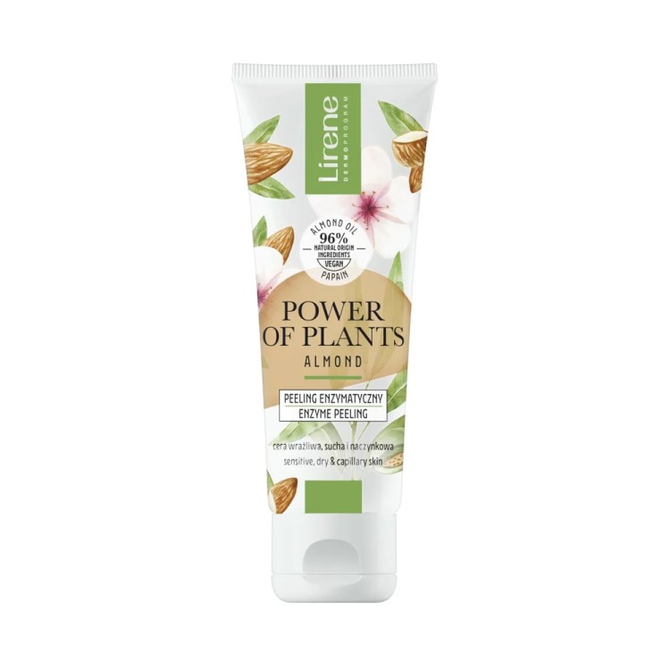 Lirene POWER OF PLANTS Peeling enzymatyczny MIGDAŁ 75 ml