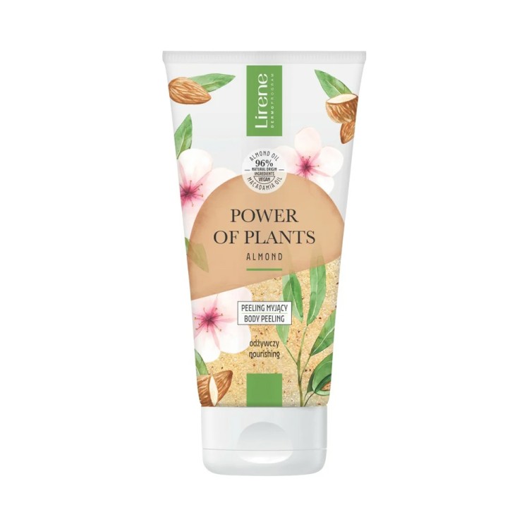 Lirene POWER OF PLANTS Odżywczy peeling myjący MIGDAŁ 175 g