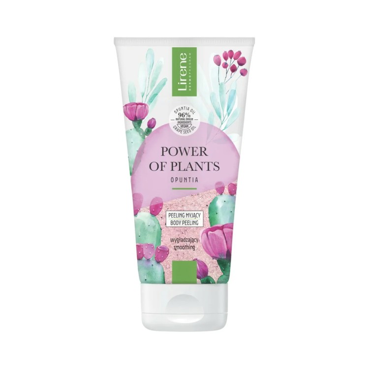 Lirene POWER OF PLANTS Wygładzający peeling myjący OPUNCJA 175 g