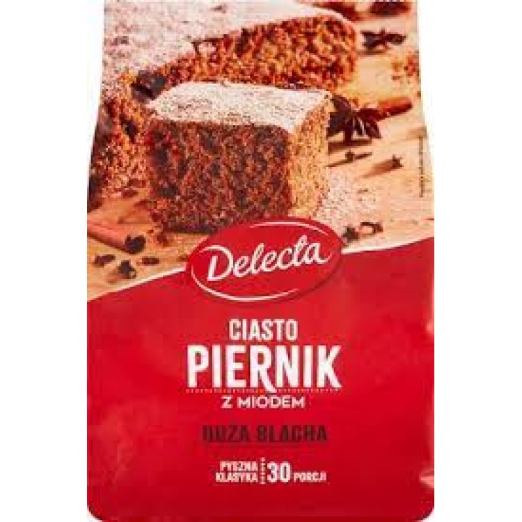 DELECTA CIASTO PIERNIK Z MIODEM- DUŻA BLACHA 680G