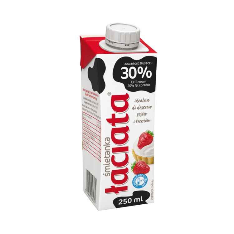 MLEKPOL ŁACIATA ŚMIETANKA UHT 30% 250ML