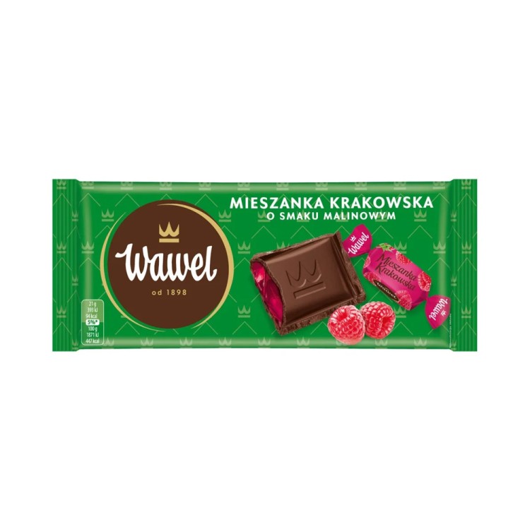 WAWEL MIESZANKA KRAKOWSKA czekolada nadziewana o smaku malinowym 105g