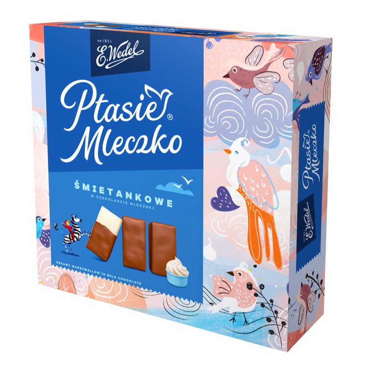 WEDEL PTASIE MLECZKO ŚMIETANKOWE 340G