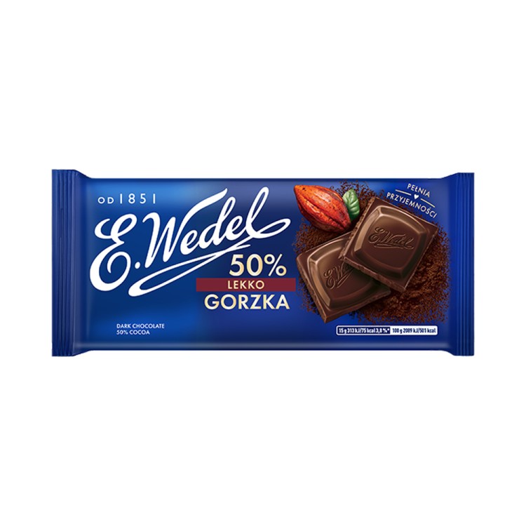 WEDEL CZEKOLADA LEKKO GORZKA 50% 90g