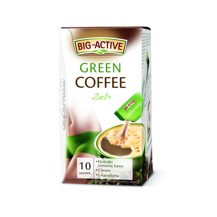 HERBAPOL BIG ACTIVE GREEN COFFEE 2W1 10 SASZETEK