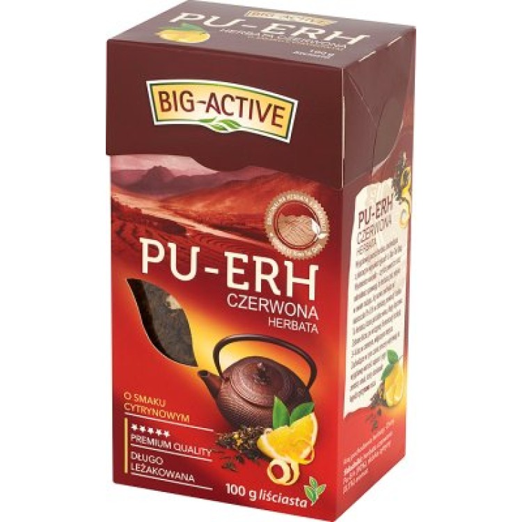 HERBABOL BIG ACTIVE HERBATA PU-ERH CZERWONA CYTRYNOWA 100G