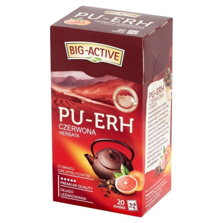 HERBAPOL BIG ACTIVE PU-ERH CZERWONA GREJPFRUT 20G