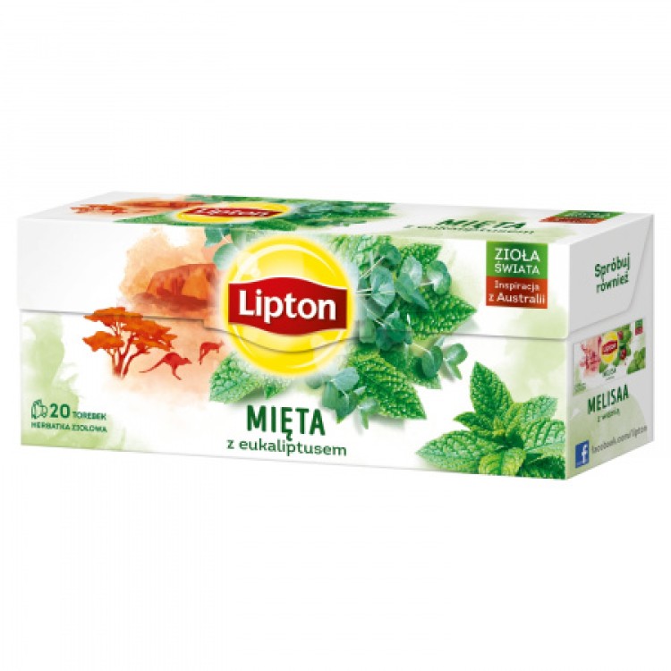 LIPTON HERBATA Z MIETA , EUKALIPTUS 20 TB