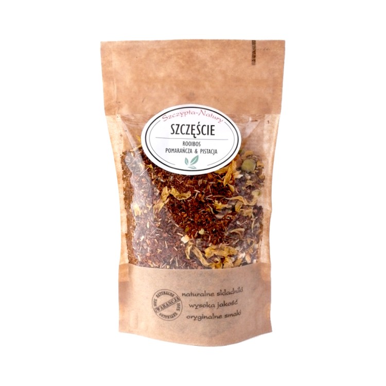 SZCZYPTA NATURY SZCZĘŚCIE HERBATA ROOIBOS POMARAŃCZA & PISTACJA 70g