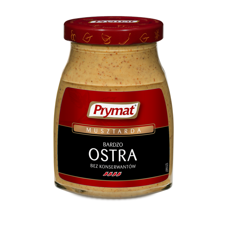 Prymat Musztarda Bardzo Ostra 180g