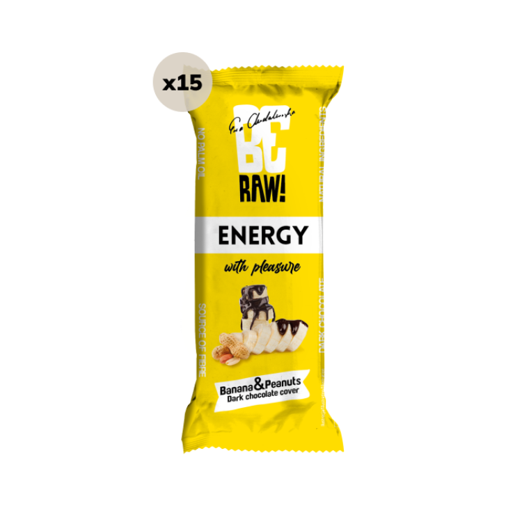 BeRaw baton Energy Banana&Peanuts 40g