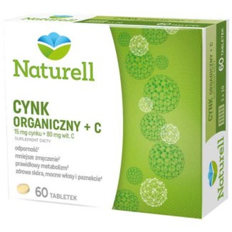 NATURELL CYNK ORGANICZNY 60 TABL