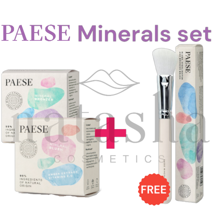 PAESE MINERALS BUNDLE BRONZER 400N + RÓŻ DO POLICZKÓW 302C