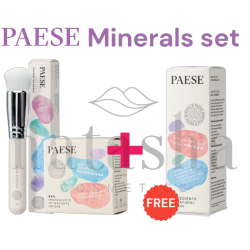 PAESE MINERALS BUNDLE PODKŁAD MATUJĄCY 100N + PĘDZEL DO PODKŁADU 01