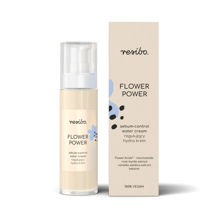 Resibo FLOWER POWER Regulujący hydro krem 50ml  EXP: 09.2024