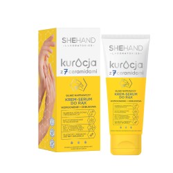 SHE COSMETICS SHEHAND KURACJA Z 7 CERAMIDAMI SILNIE NAPRAWCZY KREM DO RĄK WZMOCNIENIE + ODBUDOWA 75ML