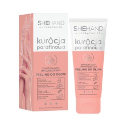 SHE COSMETICS SHEHAND KURACJA PARAFINOWA  ZŁUSZCZAJĄCO - NATŁUSZCZAJĄCY PEELING DO SKÓRY DŁONI 75ML