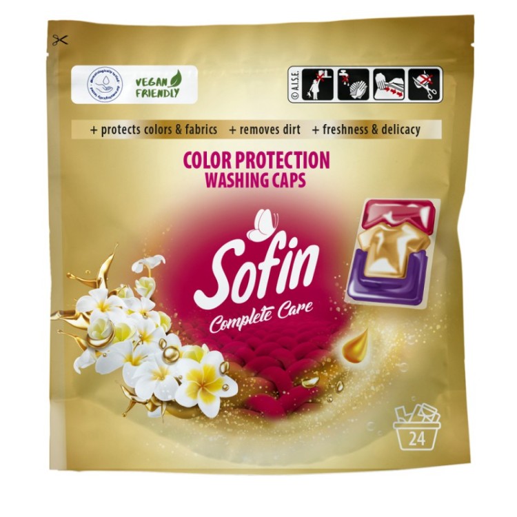 SOFIN Complete Care & Colour Protection Kapsułki do Prania Tkanin Kolorowych 24szt