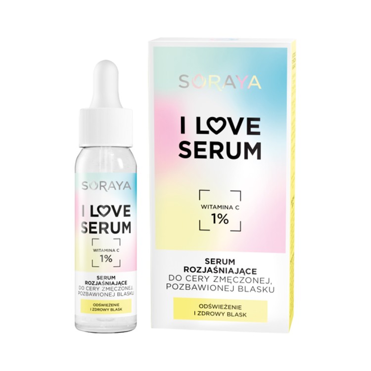 SORAYA I LOVE SERUM Serum rozjaśniające do cery zmęczonej, pozbawionej blasku 30ml