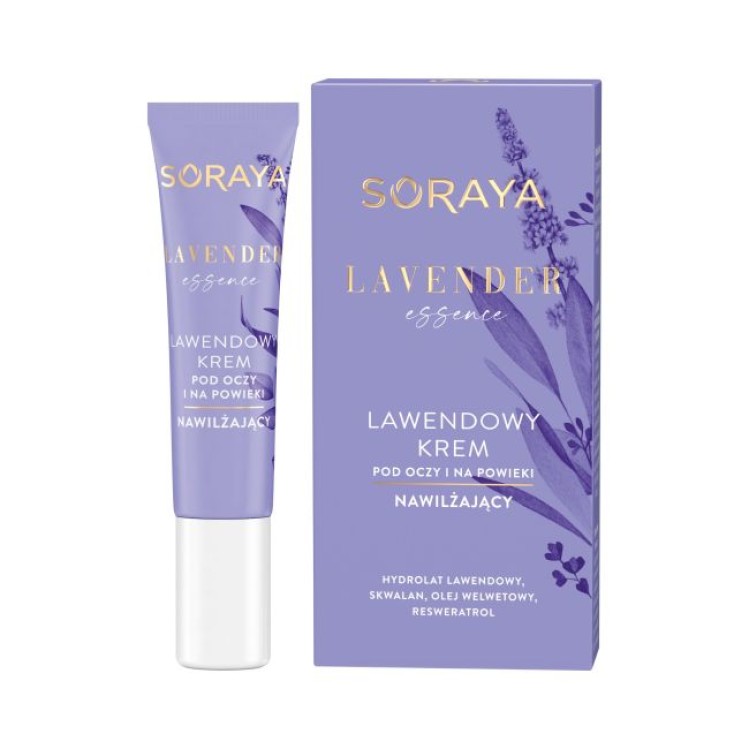 SORAYA LAVENDER ESSENCE Lawendowy krem nawilżający pod oczy i na powieki 15ml