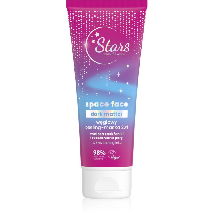 STARS FROM THE STARS SPACE FACE DARK MATTER WĘGLOWY PEELING - MASKA 2W1